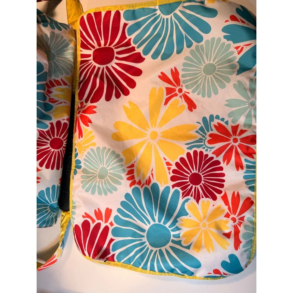 Ju-Ju-Be Be Prepared Diaper Bag Drip Drops Floral Multi-Color Large Travel Tote